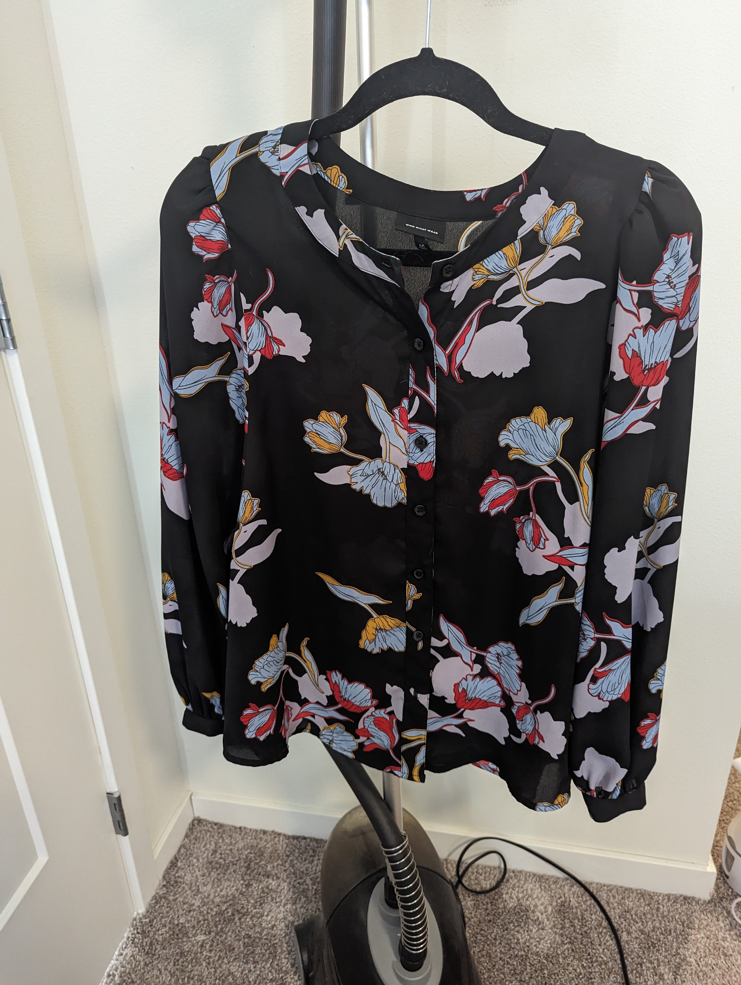 Who What Wear Floral Blouse