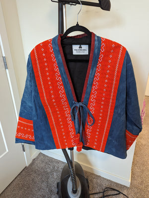 Kimono Hmong Boho-style Red Orange