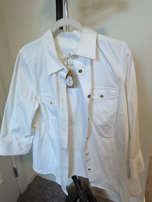 Charter Club White Button-down