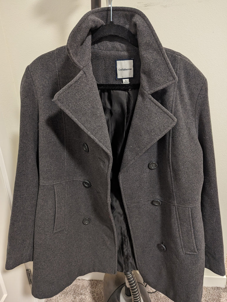 Croft & Barrow Grey Pea Coat