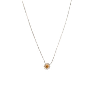 Silver Daisy Necklace