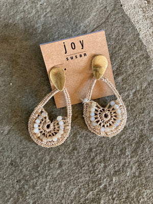 Teardrop Crochet Earrings