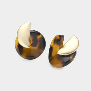 Tortoise Stud Earrings